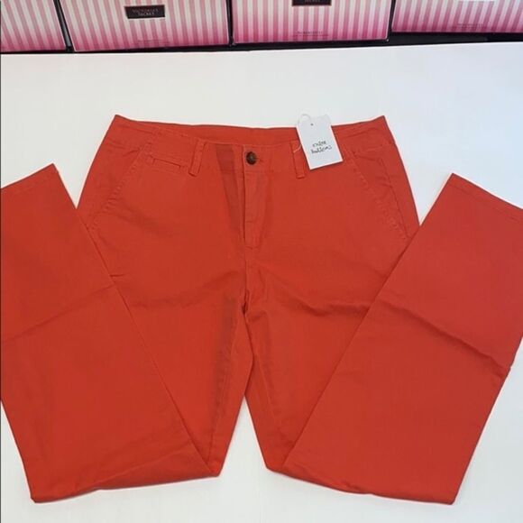 🔥NWT VICTORIA SECRET CHINO PANT SIZE 6 - Picture 1 of 10